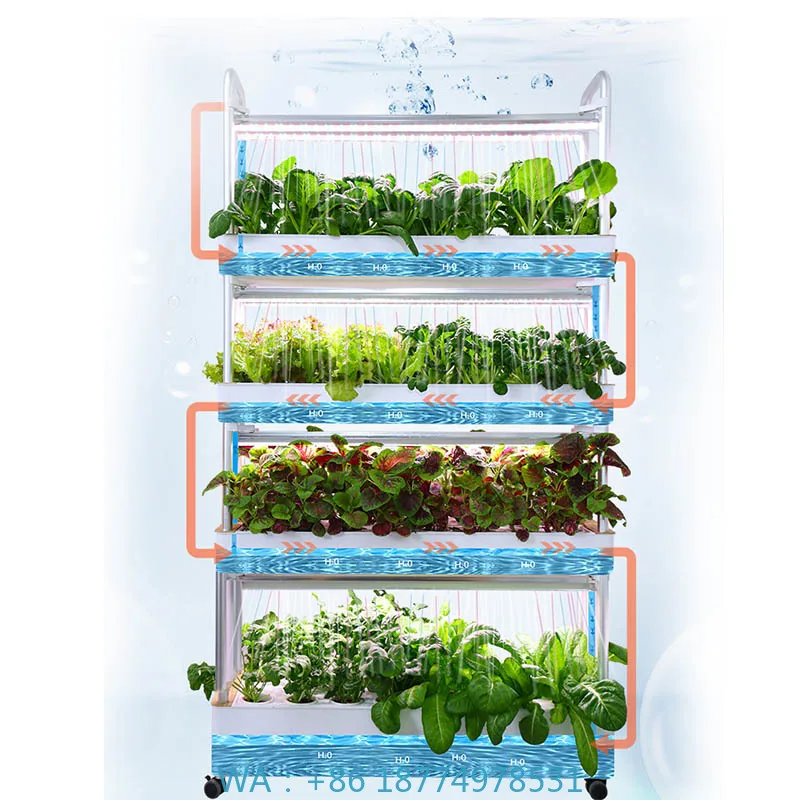 نظام زراعة ydroponic نظام أتمتة المنزل الذكي للبيع حار بيع المنزل الجديد الدفيئة نظام الزراعة المائية العمودي H