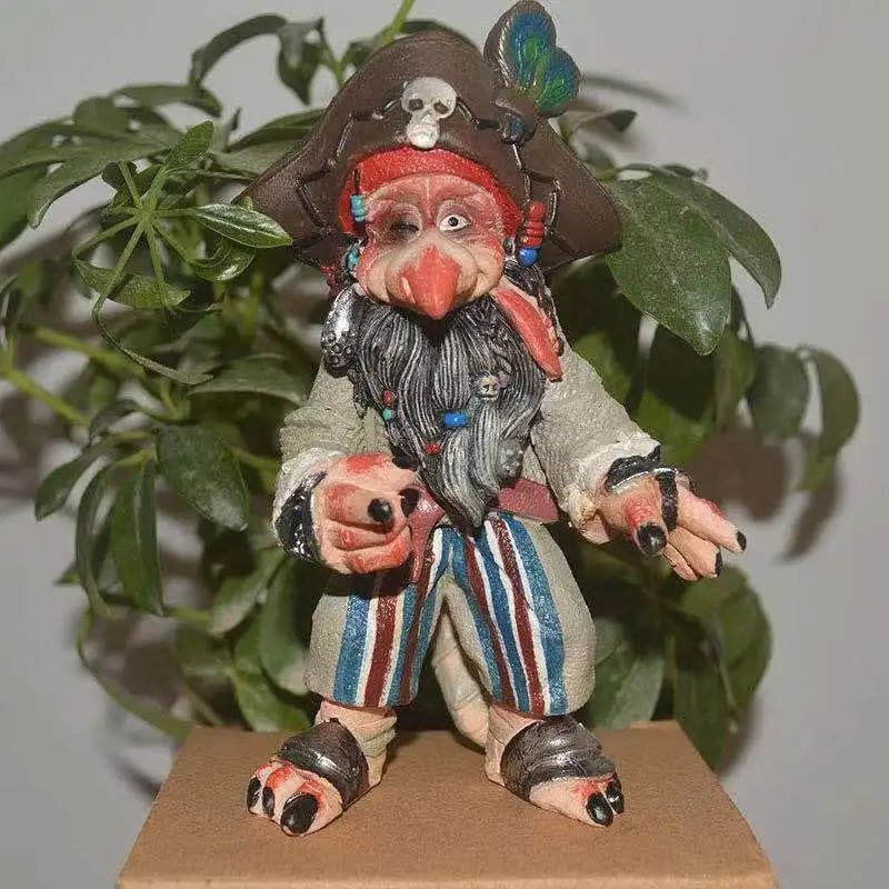 

Garden Gnome Statue Resin Fishing Dwarf Elf Figurines Outdoor Garden Dwarf Decoartion Fisherman Sculpture Ornaments