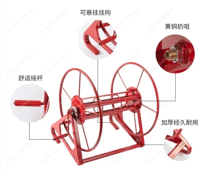 Agricultural Hose Reel / High Pressure Pesticide Sprayer Hose Winding Cart Garden Tools