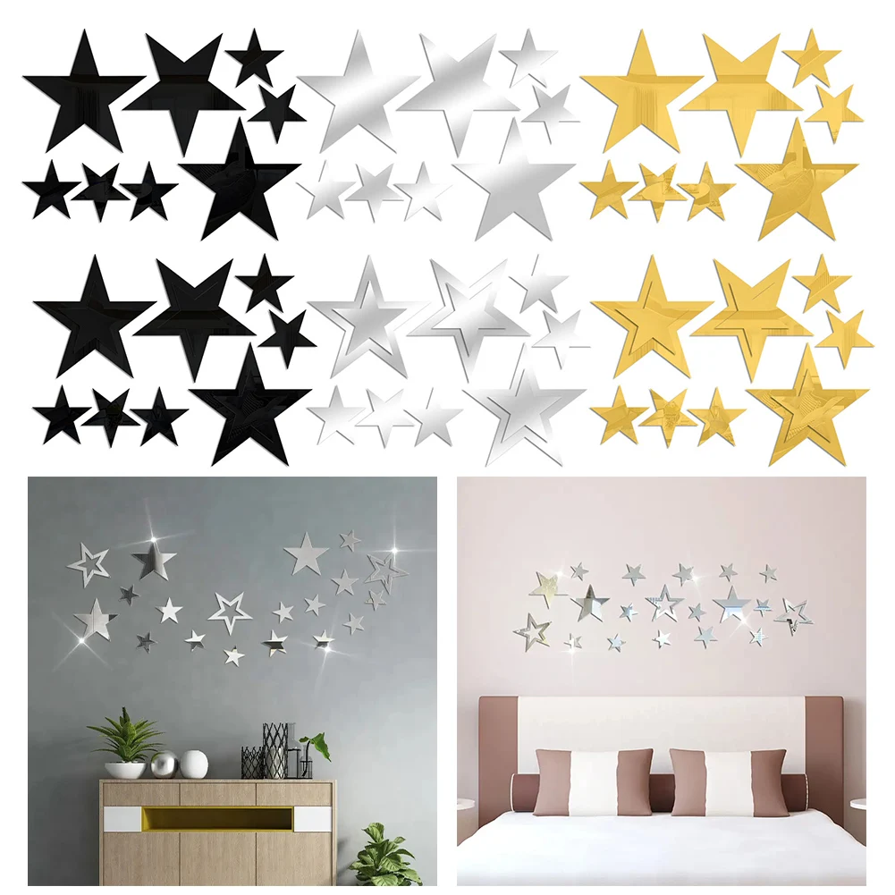 تصميم جذاب لديكور المنزل وديكور الحفلات وملصقات حائط أكريليك وملصقات حائط مزخرفة سهلة الاستخدام ومقاومة للبهتان #6