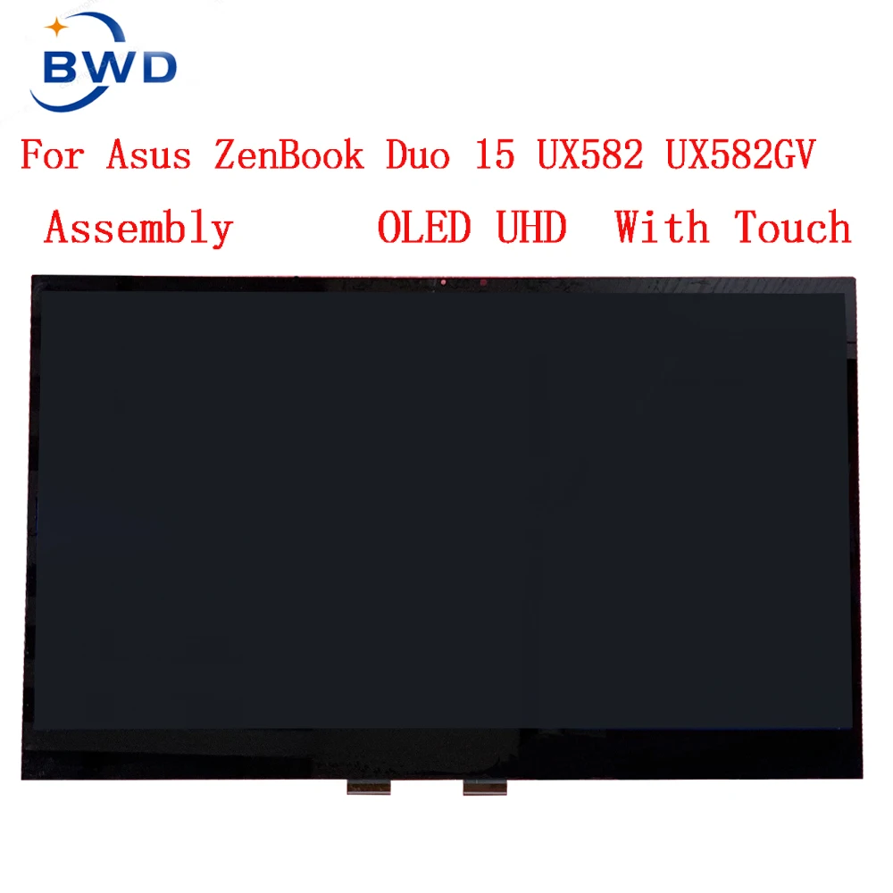 

18210-15600400 Original 15.6'' UHD 3840X2160 FOR ASUS ZenBook Duo 15 UX582 UX582lr OLED Display Panel Touch Screen Assembly