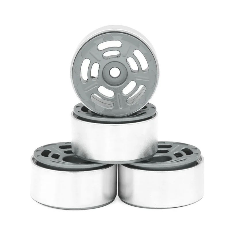 

B05C-4PCS 1.0In Metal Wheel Rims For 1/24 1/18 RC Crawler Car Axial SCX24 AX24 FCX24 Enduro24 TRX4M
