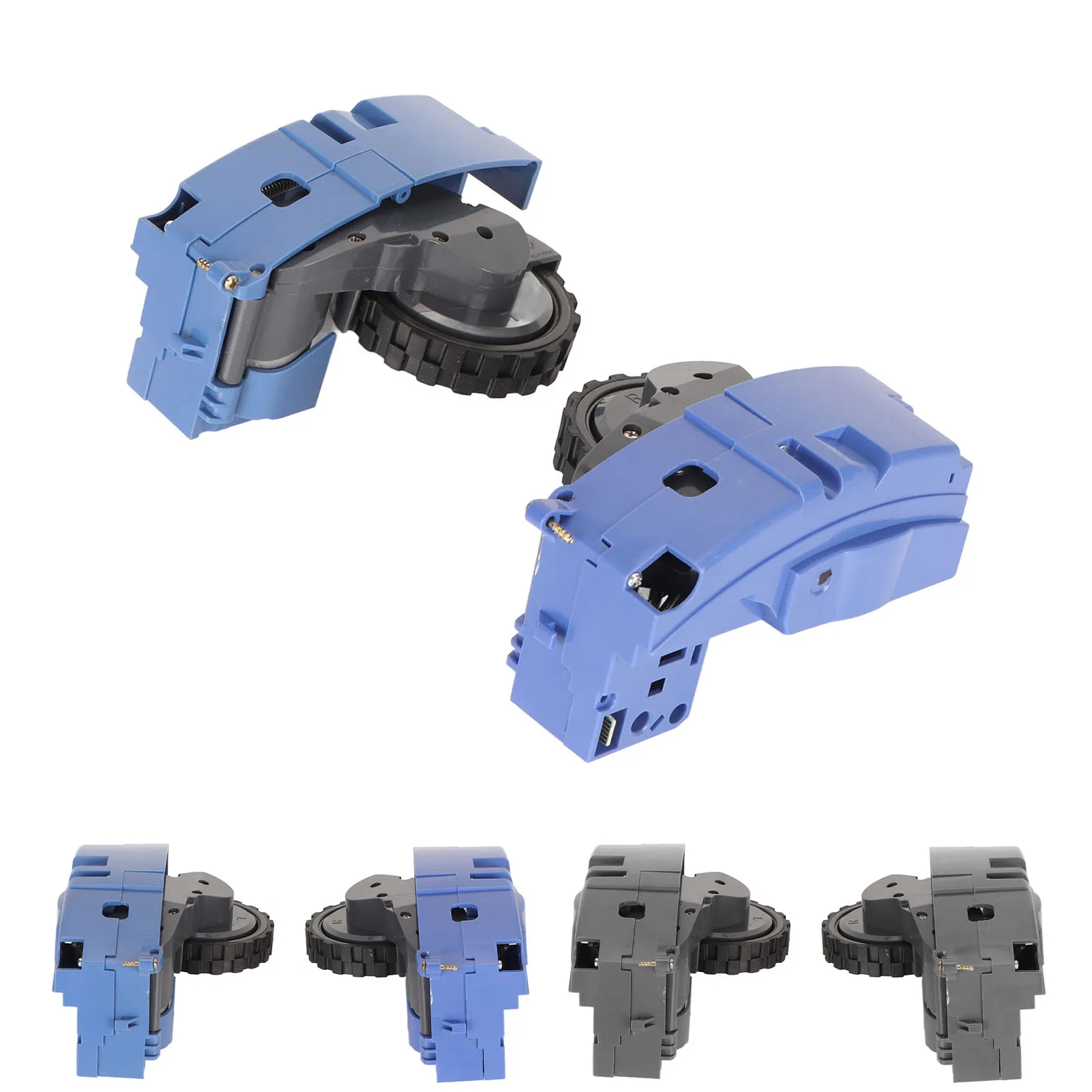 ไดรฟ์ล้อโมดูลเครื่องดูดฝุ่นความเข้ากันได้กว้างซ้ายขวาล้อโมดูลยาง ABS กันลื่น Wearproof ที่มีประสิทธิภาพสําหรับบ้าน