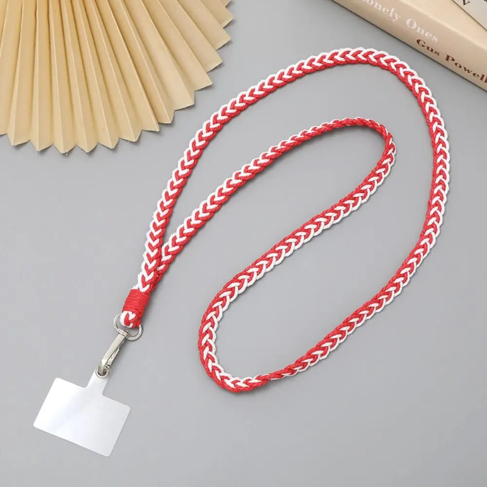 Anti-lost Braided Phone Lanyard Braided Crossbody Woven Phone Strap Colorful Hand Woven Crossbody Hanging Rope Women Lady