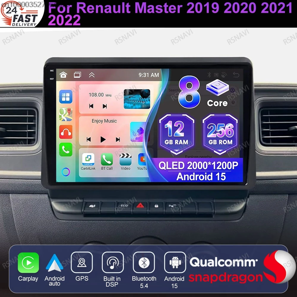 Andoird 14 для Renault Master 2019 2020 2021 2022 DSP держатель для телефона автомобильные наклейки машина для чистки Golf 4 Obd2 сканер GPS BT Andoird 14 для Renault Master 2019 2020 2021 2022 DSP держатель для телефона автомобильные наклейки машина для чистки Golf 4 Obd2 сканер GPS BT