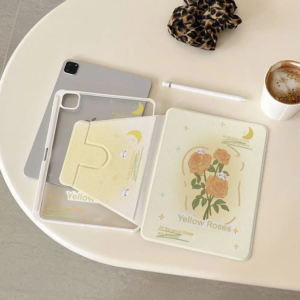 

Retro Tulip Cat Plaid Bear For iPad Pro Air 13'' 11'' M5 M4 M3 M2 2 1 11th A16 12.9'' 10 9 8 5 Th Mini 7 6 5 4 7.9" Case