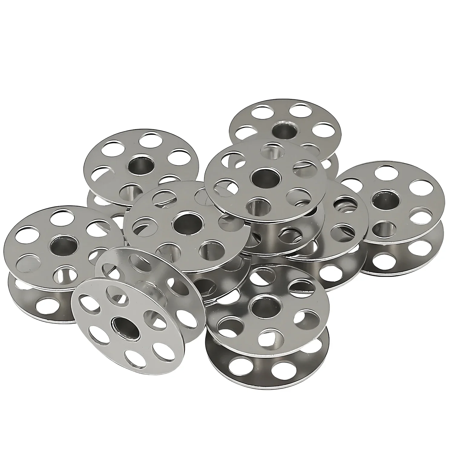 10PCS #B9117-563-000 STEEL BOBBIN FOR 28MM BIG DUOBLE NEEDLE SEWING MACHINE JUKl 563, BROTHER 875 / 872, GC20606/GC20618