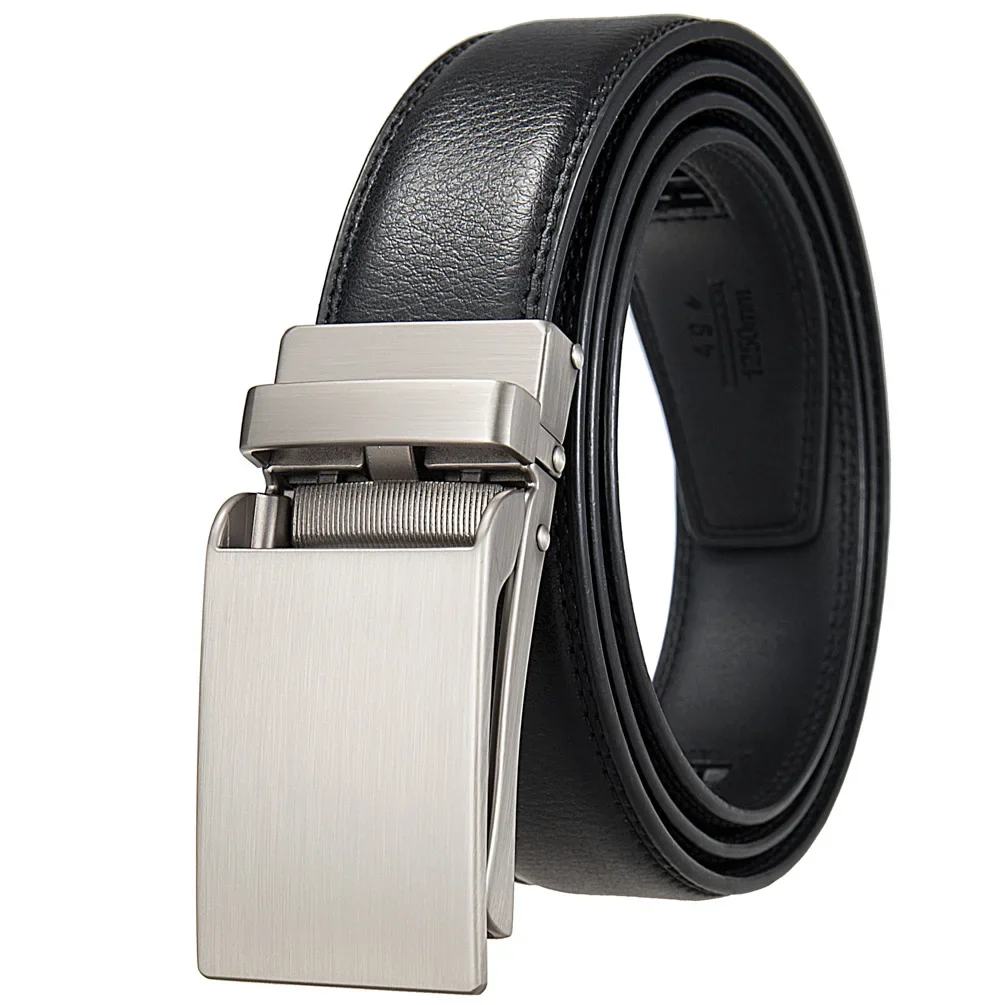 Plyesxale-Ceinture en cuir formel pour homme, largeur 3cm, noir café, haute qualité, structure automatique, designer de luxe, B1508, environnement, nouveau