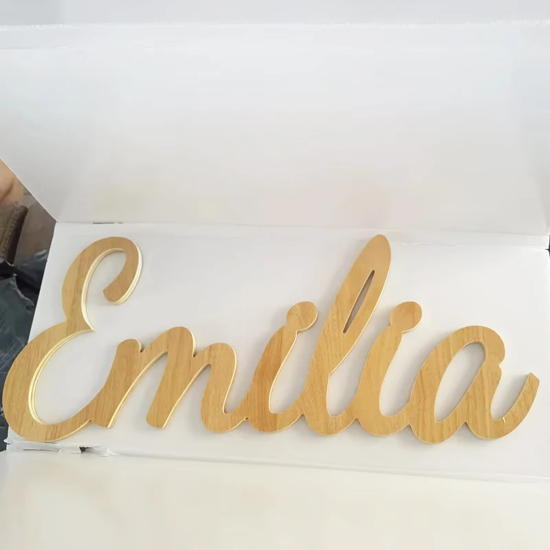 

Custom Wooden Name Modern Nursery Bedroom Baby Boy Girl Decorative Signs Children Gifts