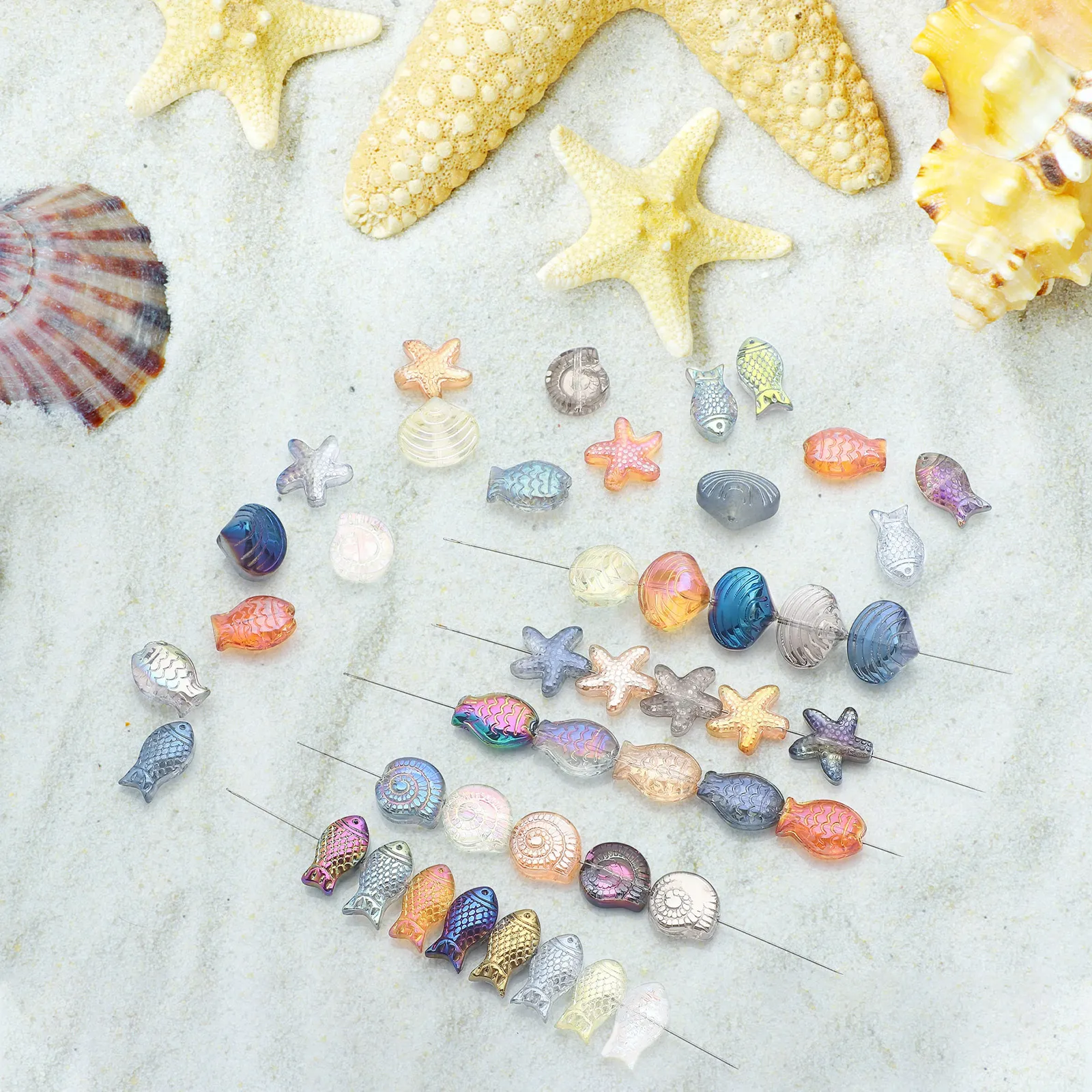 150Pcs Mixed Sea life Charms 4
