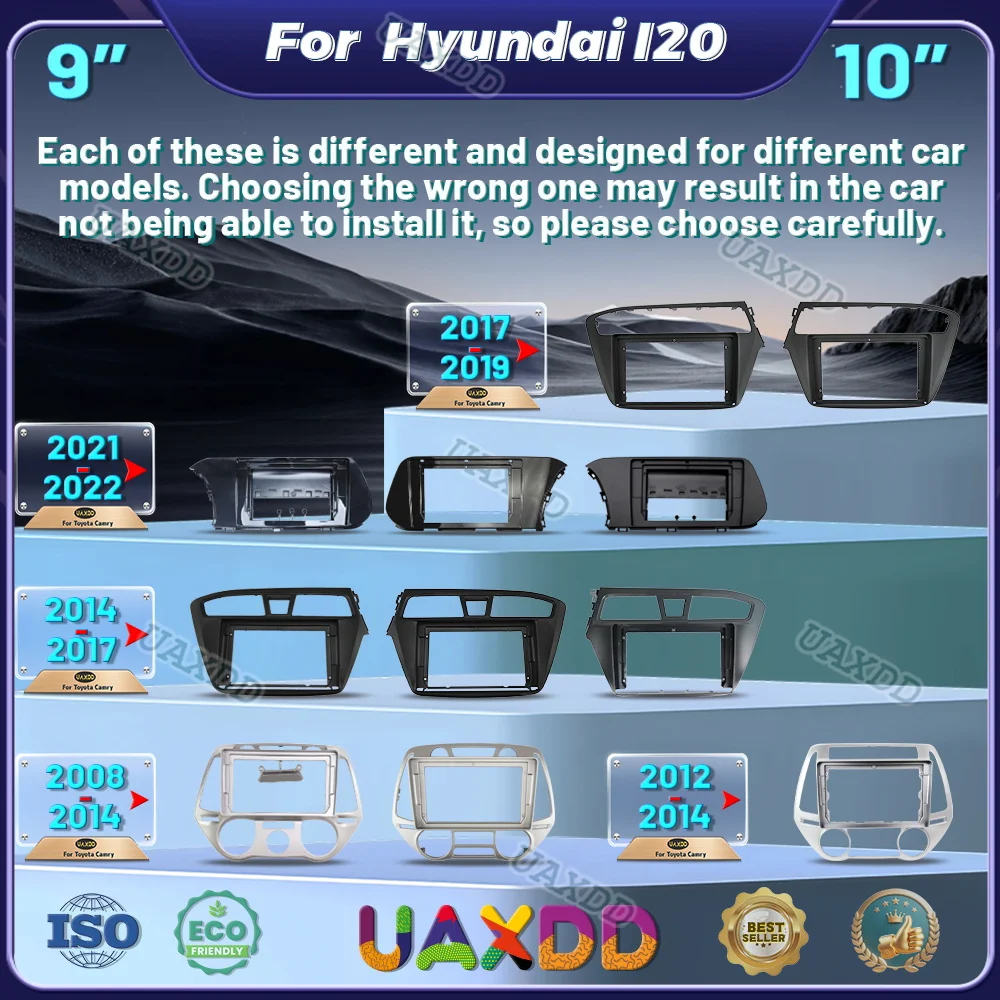 

Для Hyundai I20 9 дюймов 2021-2022 10,1 дюйма автомобильный DVD MP5 радио Android рамка видеоплеер приборная панель мультимедийный интерьер CD