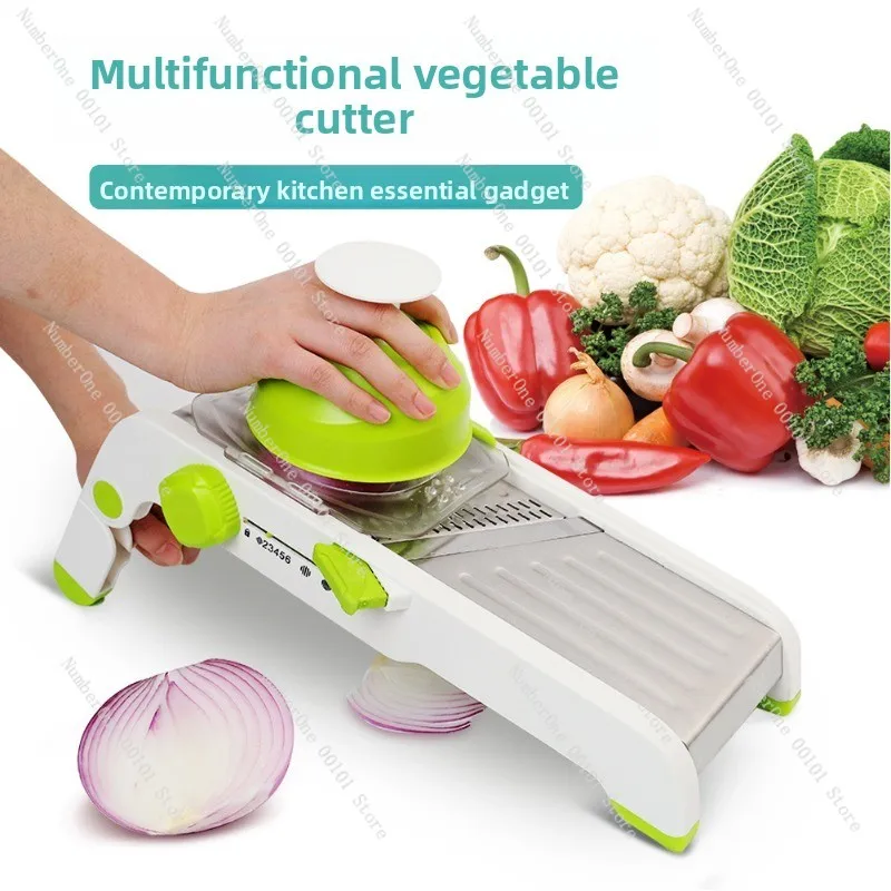 Multifunctional vegetable cutting artifact, kitchen wipe, shredder, grater, household radish coarse potato shredder, slicer