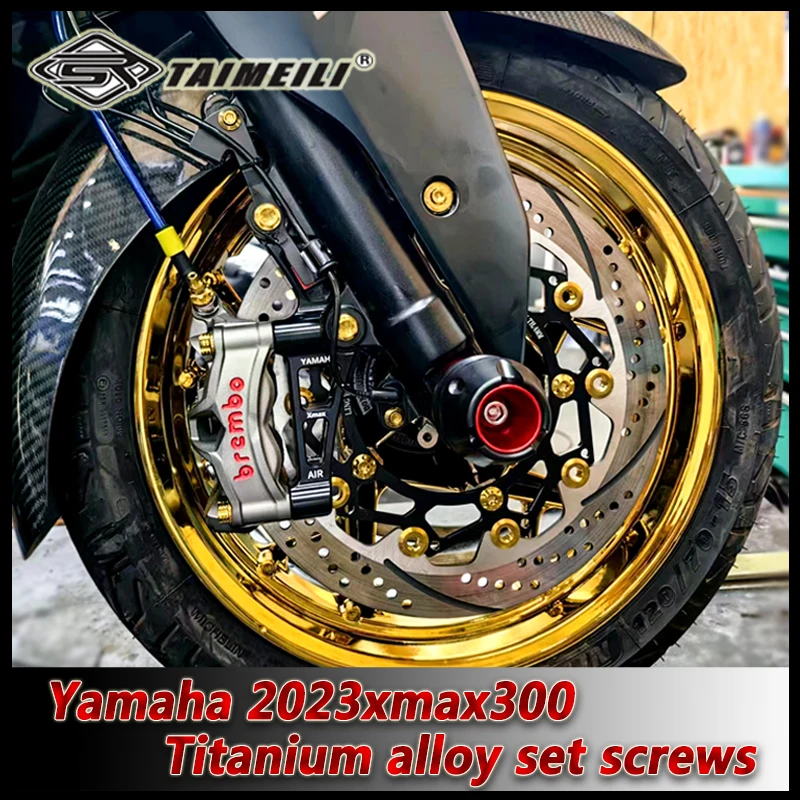 

TAIMEILITitanium alloy motorcycle set bolt suitable for xmax300 motorcycle modification screw repair and replacement screw No.2