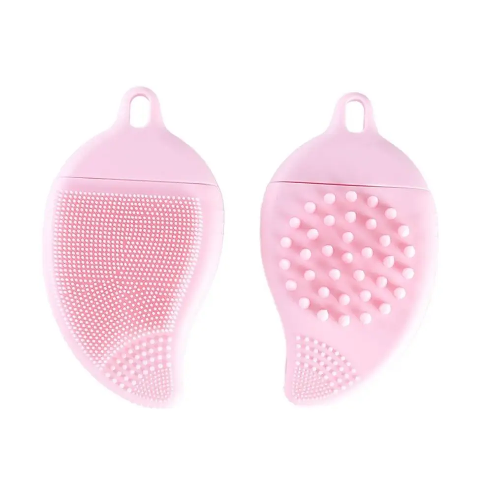 Soft Silicone Face Cleansing Brush Women Men Deep Manual Massage Brush Mini Skin Care Exfoliating Multifunctional Cleanser Tool