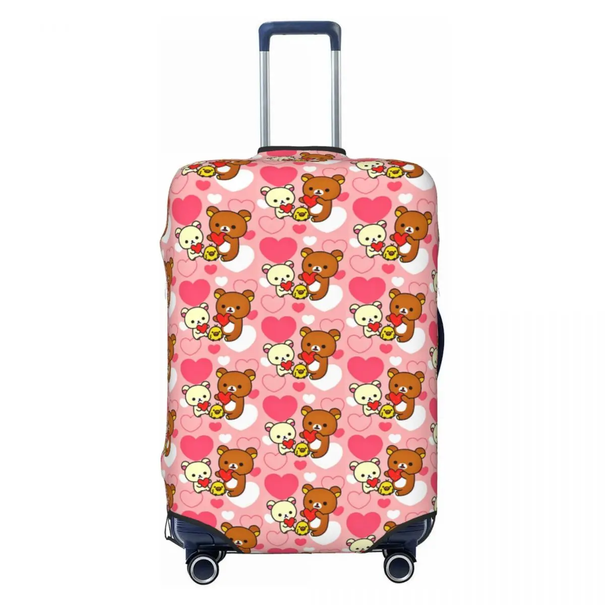 

Custom Rilakkuma Love Luggage Cover Elastic Travel Suitcase Protective Covers Suit For 18-32 inch
