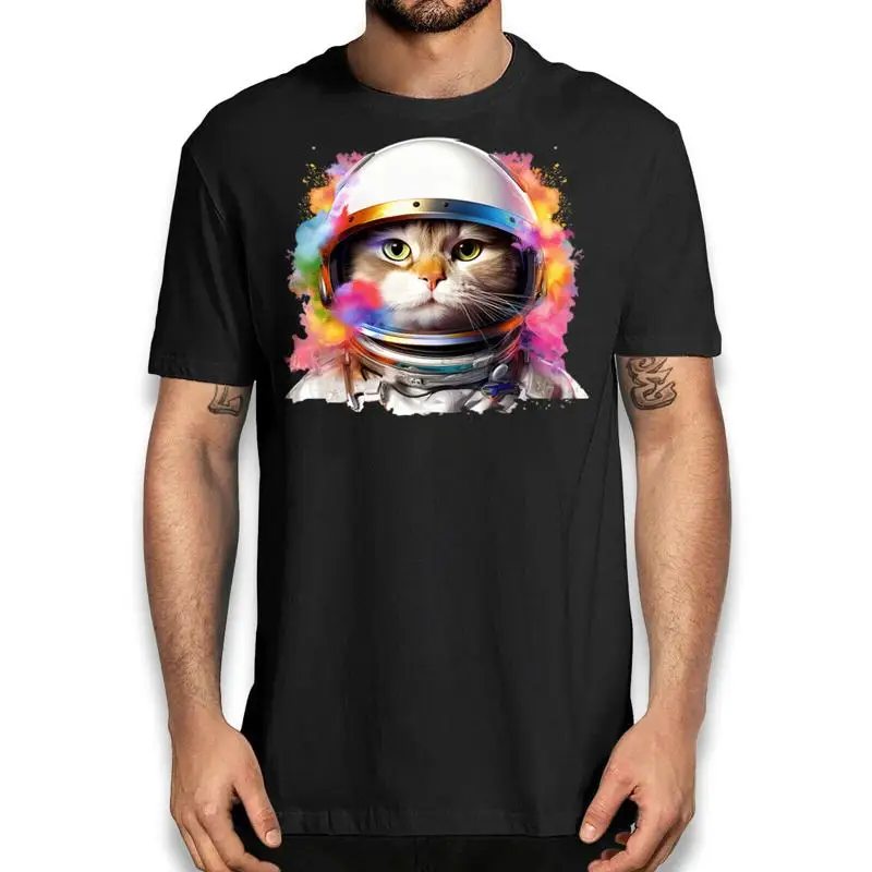 

Astronaut Cat Funny T Shirt Lovers Galaxy Kitten Space