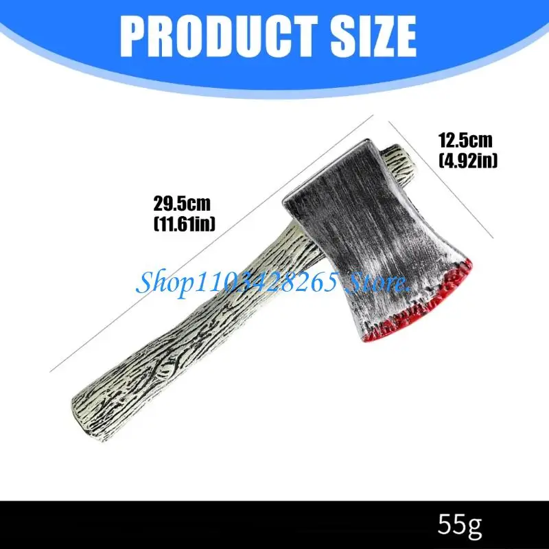 ملحقات Adze البلاستيكية للهالوين بمظهر واقعي وخفيف الوزن للتصوير الفوتوغرافي للحفلات G2TE