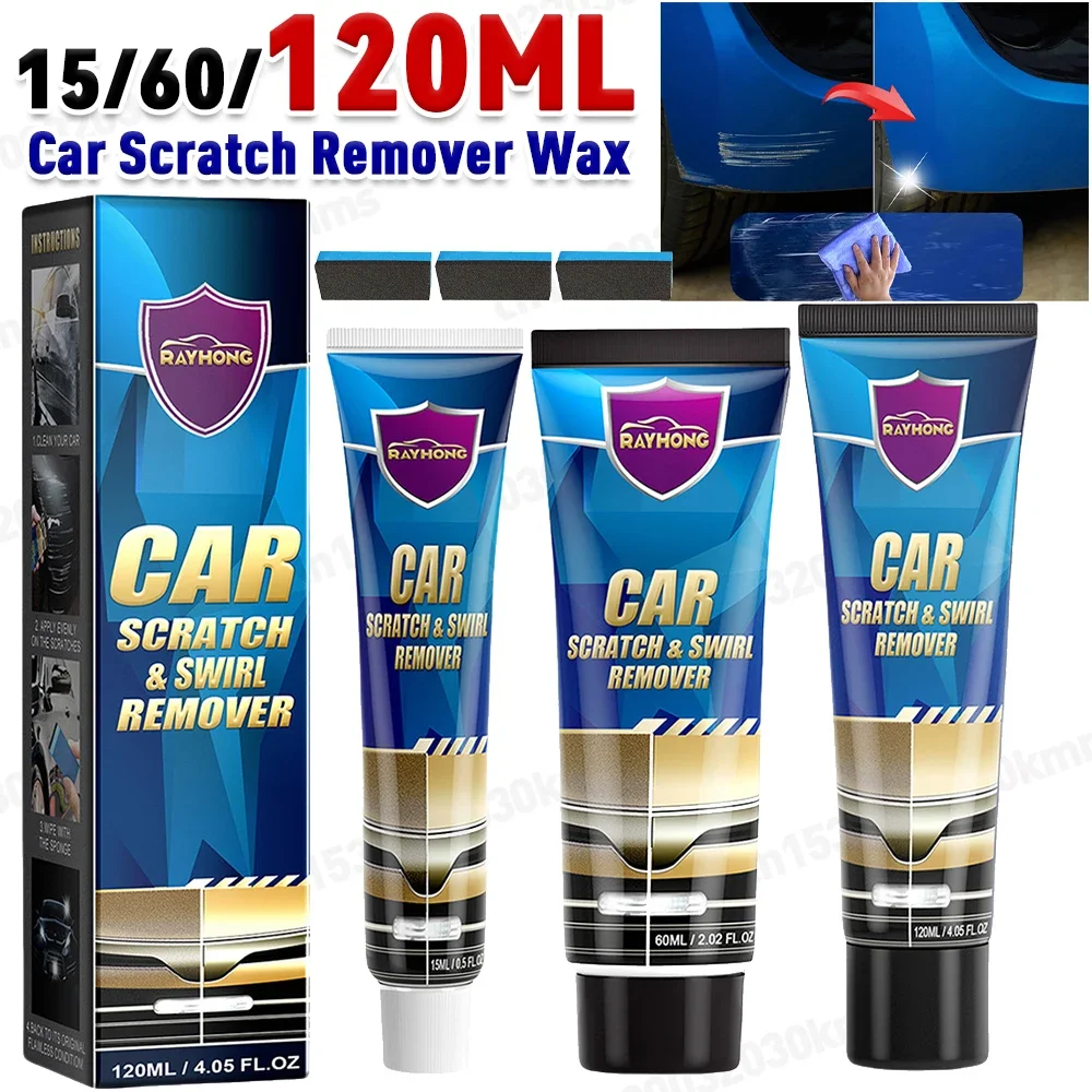 Crema reparadora de arañazos, cuidado de mantenimiento de coche, cera sin aceite, herramientas de limpieza de suciedad, detalles de pulido, accesorio para coche, 15ml
