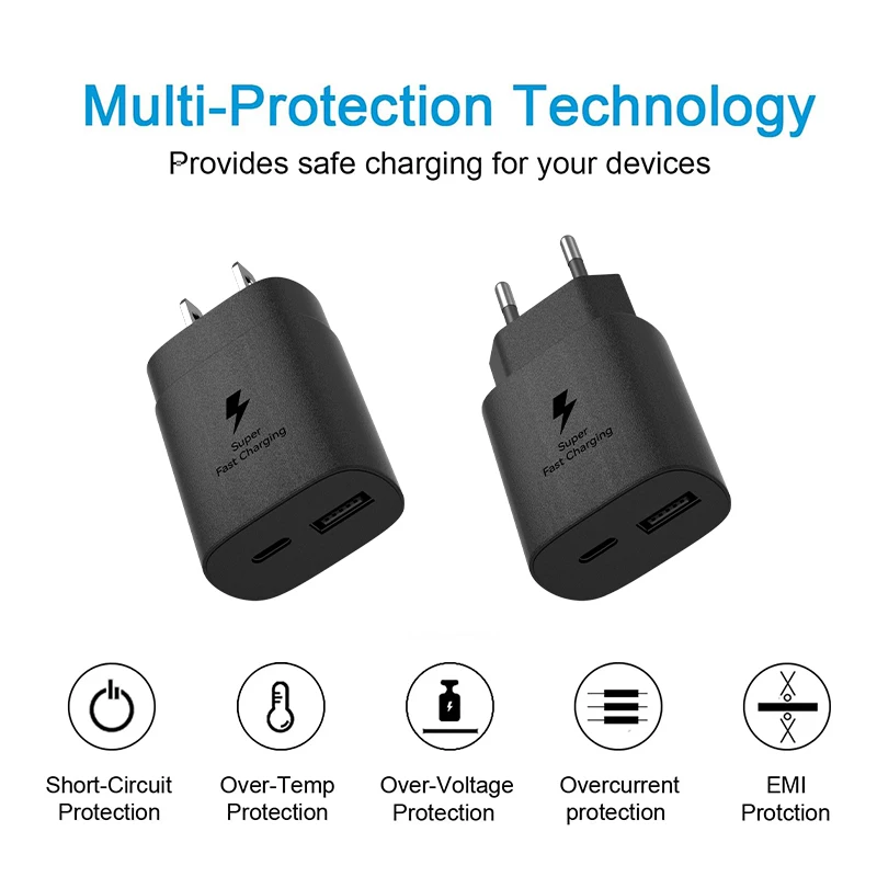 25W Samsung Charger Super Fast Charging Adapter Type C Galaxy S25 S24 S23 S22 S21 Plus A56 A55 A05s A54 A16 A35 A25 Z Flip 7 6 - náhled 4
