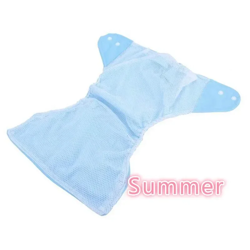 Couche-culotte taille unique ajustable pour bébé, 7 pièces/lot, culotte lavable trempée 8-15kg