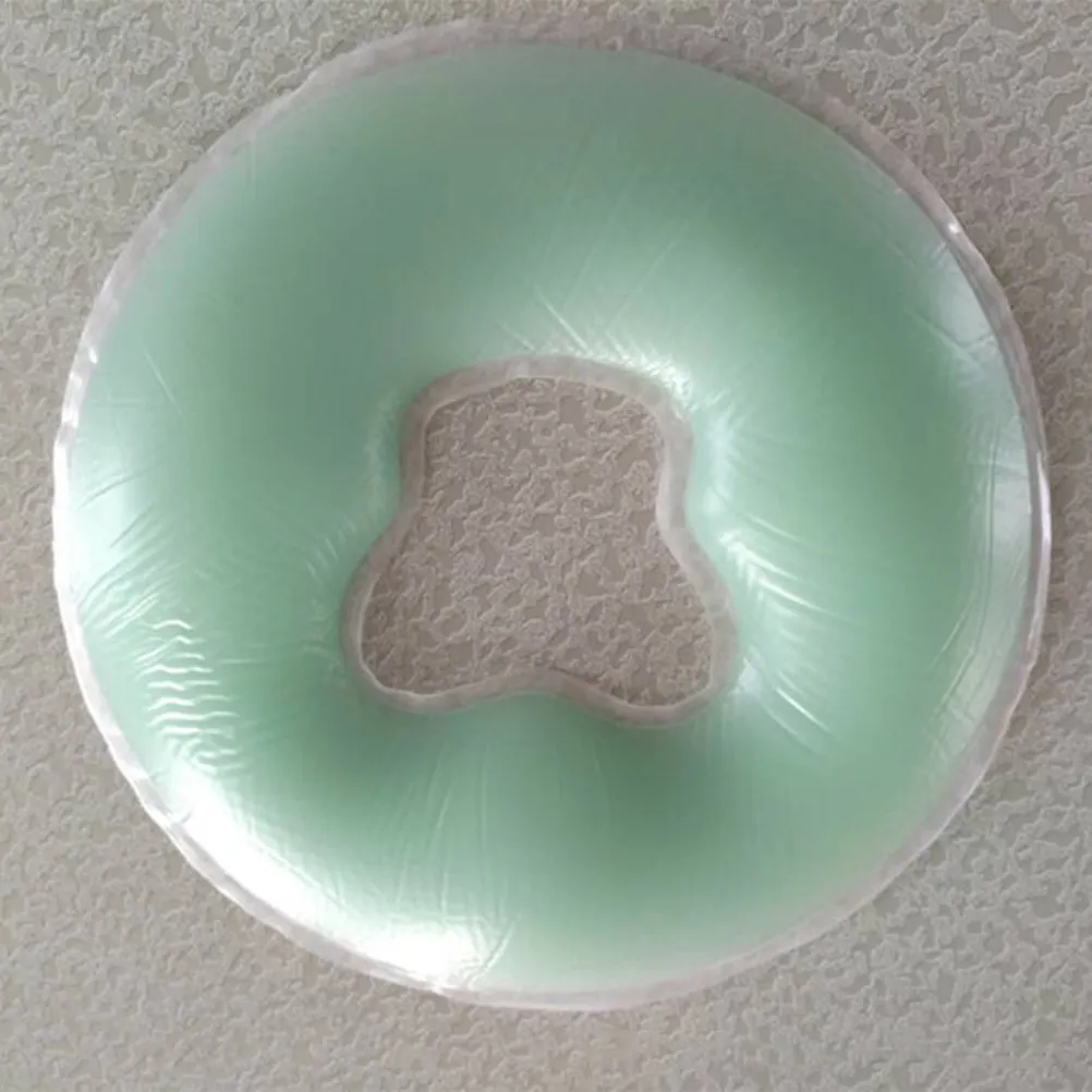 

1 шт. силиконовая подушка для лица, зеленая, для спа-процедур и массажа, удобная подушка для поддержки лица, для массажного стола, для салонов красоты и релаксации