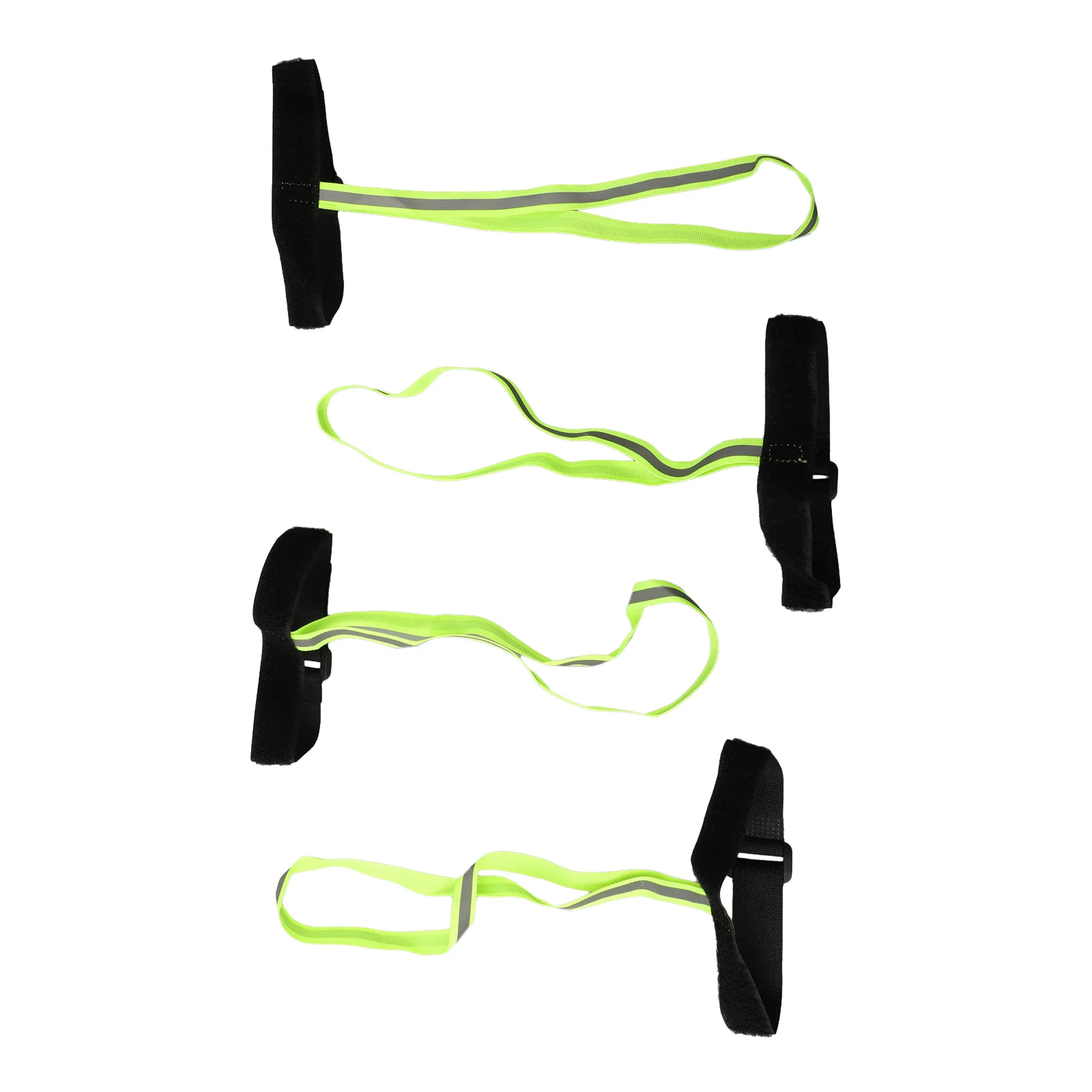 4pcs Handcuffs Glove Strap Ski Glove Safety Strap For Hanging Glove With Reflective Strips Elastic Wrist Leash Ski Accessories