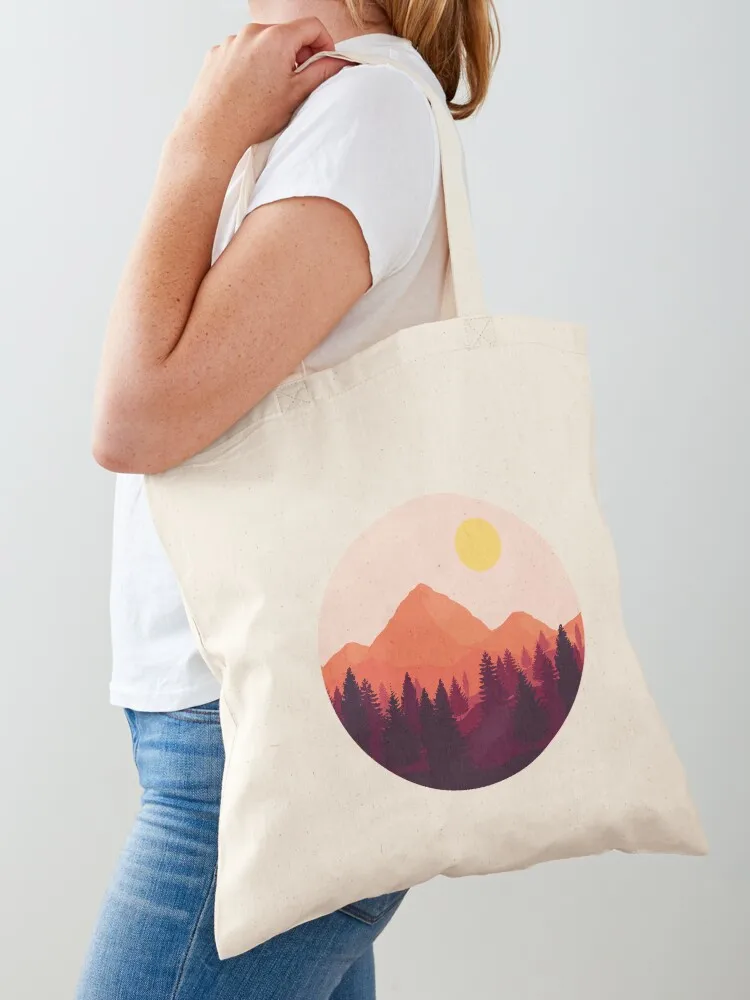 

Forest Mountain Horizon Tote Bag tote bag Customizable tote bag university shopper Large bags for women