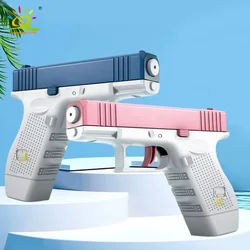 HUIQIBAO Children's Summer Toy Manual Water Gun Portable Beach Outdoor Play Battle Pistol Fight Toys for Children Adult Boy Gift