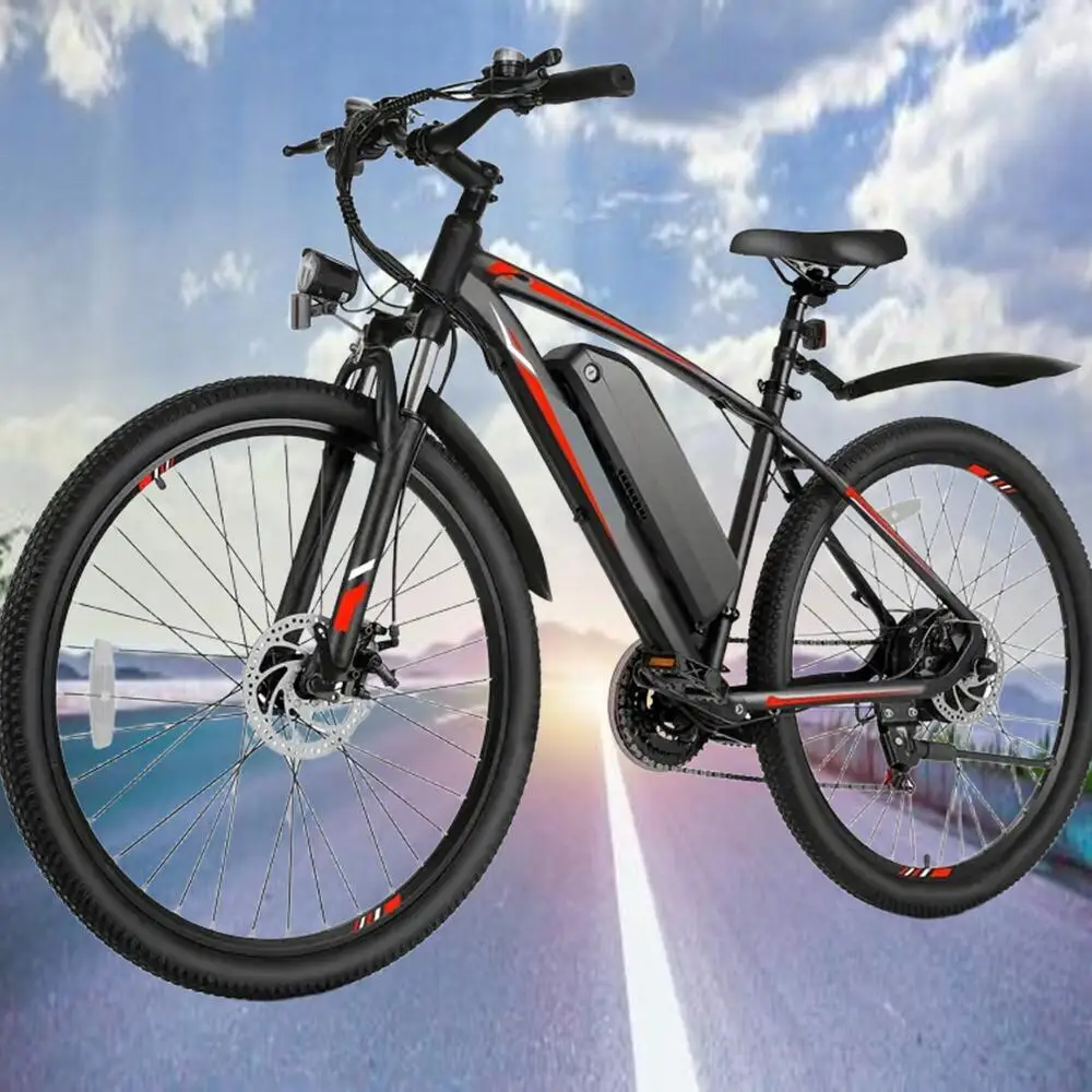 

26" 24" Peak Power Electric Motorcycles Mountain Bike 500W Motor 21-Speed Gear, 36V 374Wh/468Wh Removable Battery 30 Miles Range