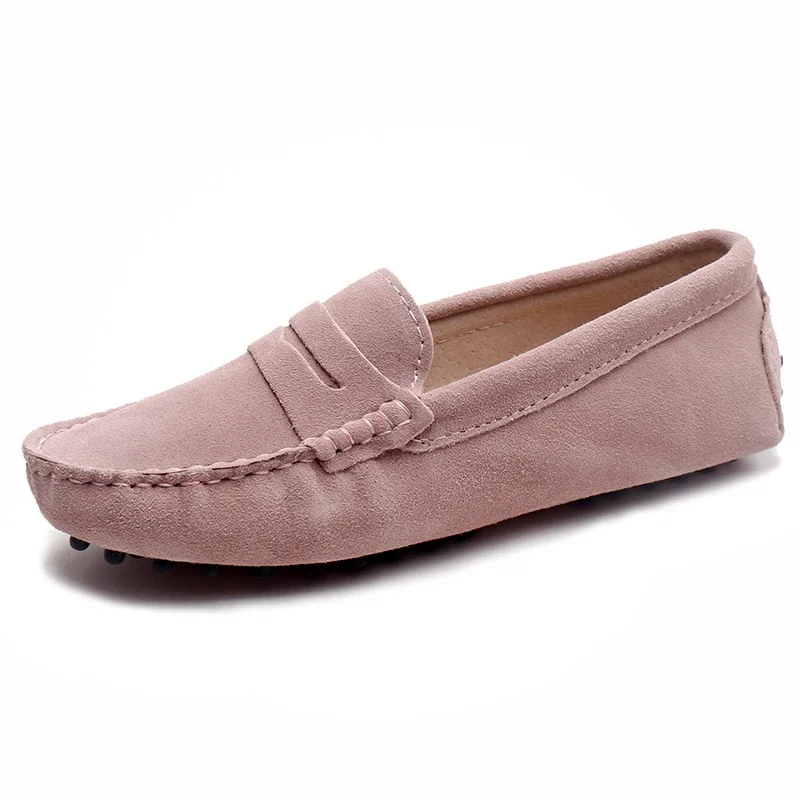2024 Top 100% Genuine leather Women flats Handmade Women Casual leather shoes Leather Moccasins Fashion Women Driving Shoes