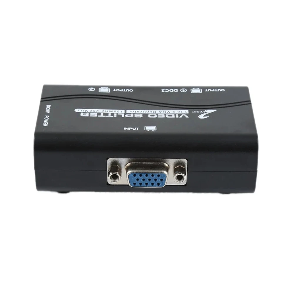 1pc to 2 Monitor 1 to 2 Split Screen VGA Splitter Video Splitter Duplicator Adapter with USB cable