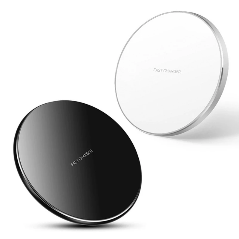

Беспроводное зарядное устройство 15 Вт для iPhone 14 13 12 11 Pro Max Индукционная быстрая беспроводная зарядная станция, набор из двух предметов, черный и белый