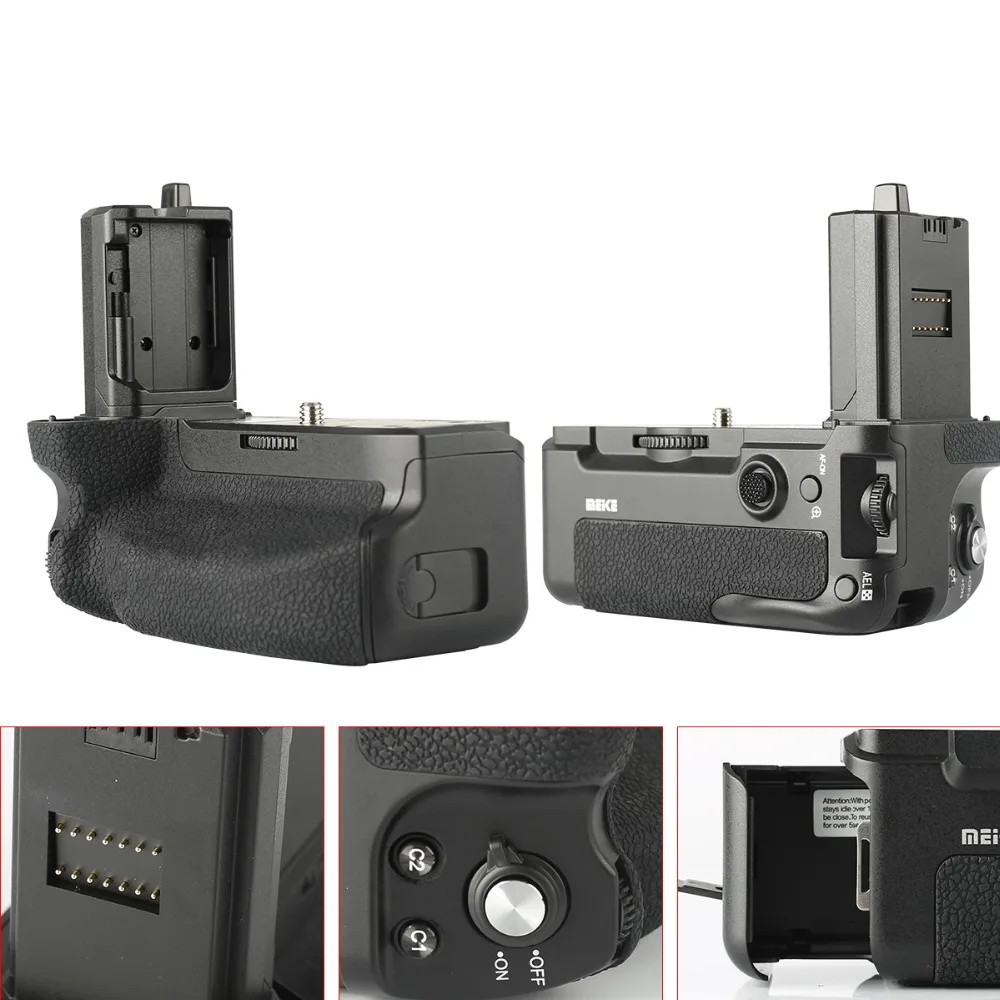 MEIKE MK-A7R IV Pro Battery Grip with wireless remote For a7RIV a7IV a9II A7R4 Camera Battery Grip Holder