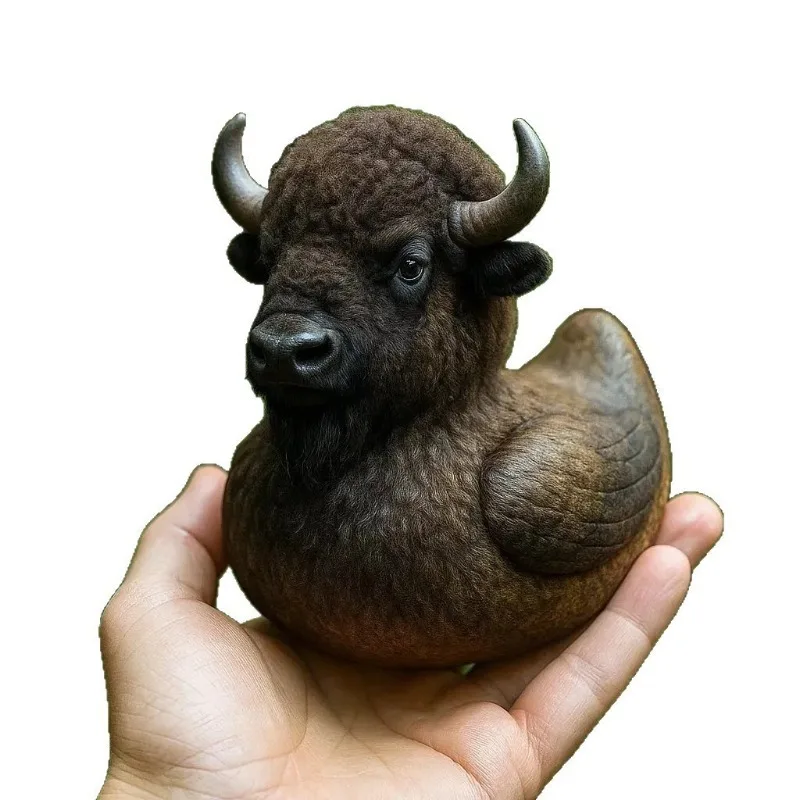 Cute Duck Resin Ornament, Creative Desktop Decor Statue, Niche Home Art Decoration, Exquisite Festival Gift