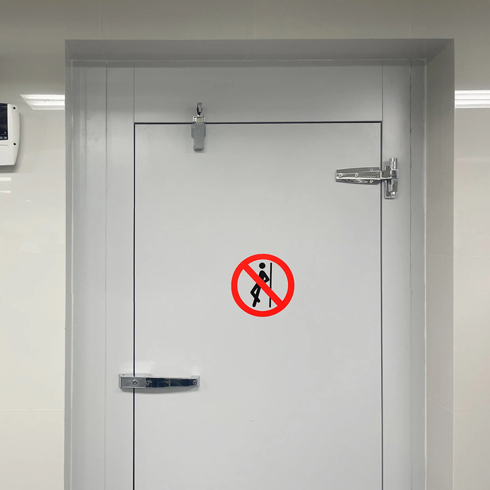 

5pcs Safety Warning Sign Stickers Pvc Self-Adhesive No Leaning Signs For Workplace Warehouse Construction Sites