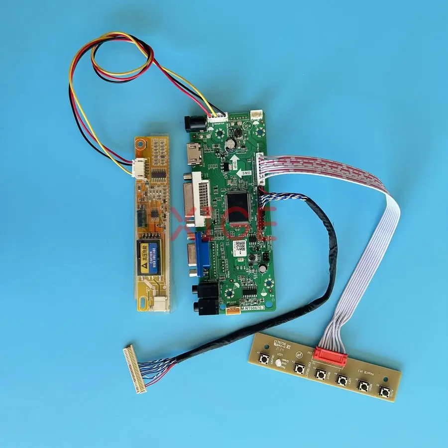 

For B141XG09 B141XG13 B141XG05 B141XG08 Matrix Controller Drive Board DIY Kit 1024x768 LVDS 30-Pins HDMI+DVI+VGA 1024*768 1-CCFL