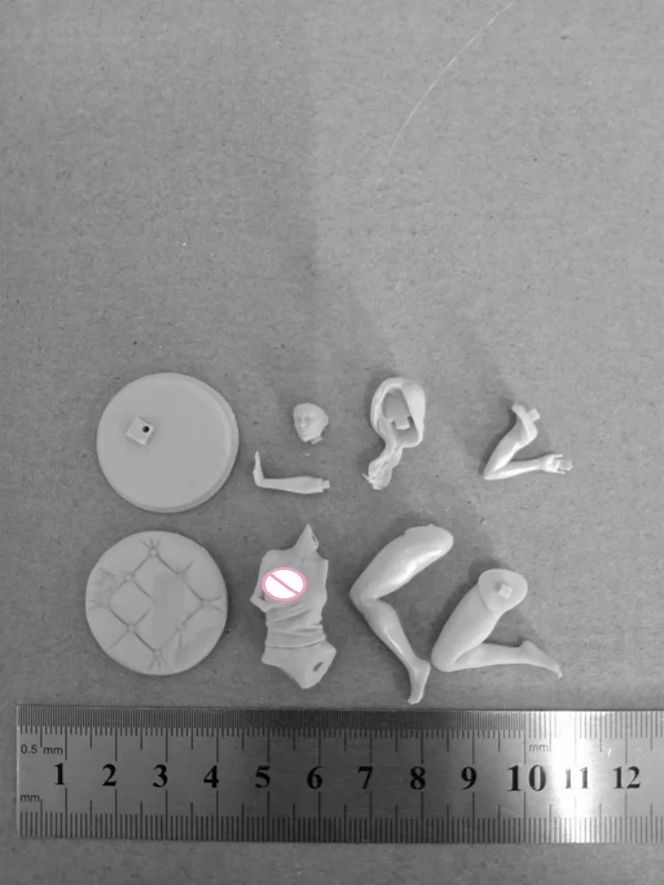 

Leisure side sitting charming girl Nsfw Resin Figure diy 1/24 Scale 75mm Resin Model Kit Unassembled and Unpainted Sculpture toy