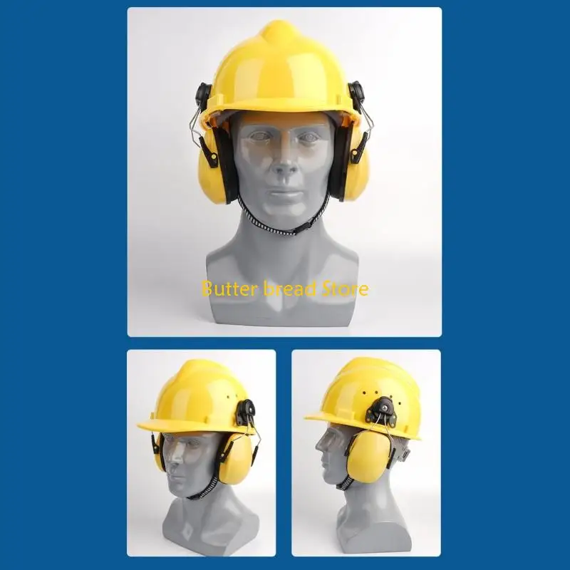 헬멧을위한 W89C 소음 억제 귀 머프 조절 가능한 헤드 밴드 수리 샌딩 작업