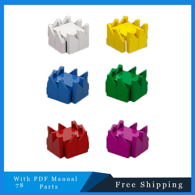 

78 деталей, красочная коллекция шляп для вечеринки, индивидуальные строительные блоки, модель DIY, сборка, кирпичные игрушки, набор для мальчиков, детские рождественские подарки