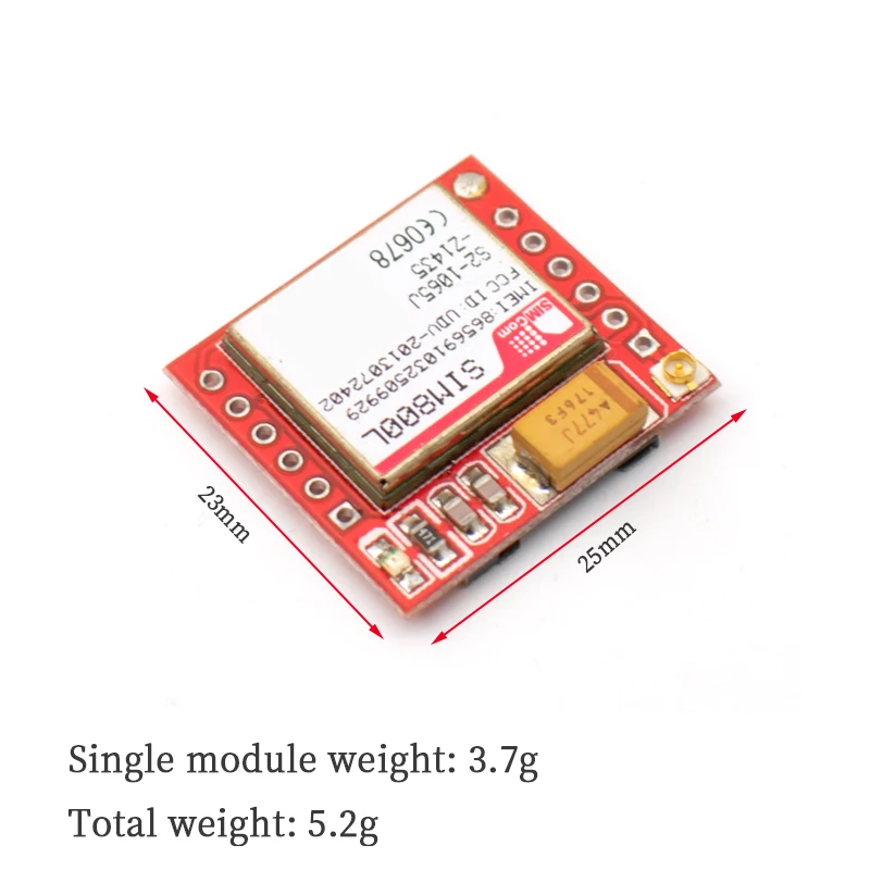 IM800L GPRS GSM Module Micro SIM Card Core Quad-band TTL Serial Port Antenna PCB Wireless WIFI Board for Arduino Smart Phone