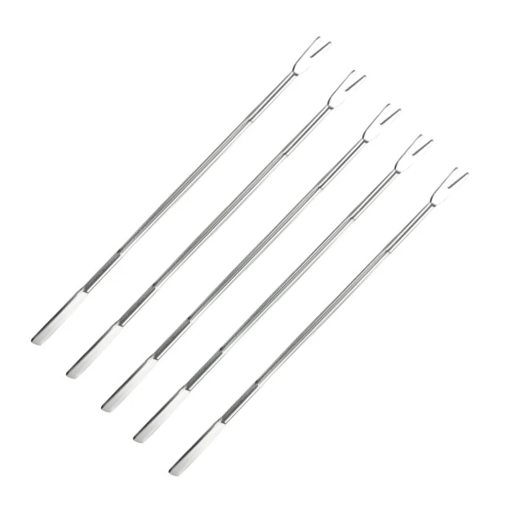 

20pcs Stainless Steel Crab Needle Fruit Fork Slotted Nutcracker Seafood Tools Kitchen Bar Accessories Crab Forks