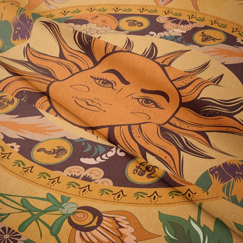 Tarot Tablecloth Mandala Tree of Life Butterfly Mushroom Constellation Velvet Tablecloth party table cloth decoration