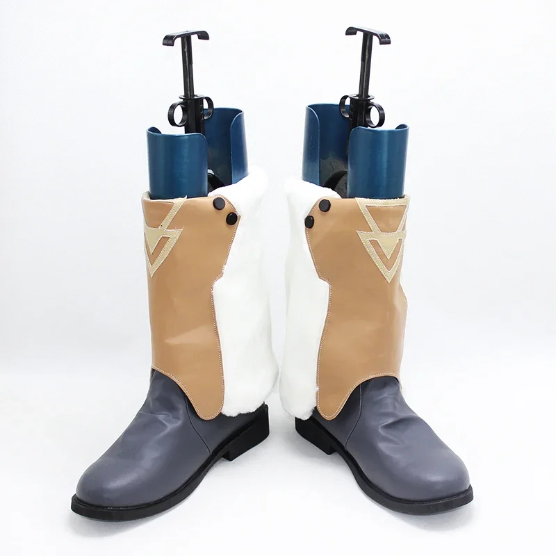 Ange Katrina Cosplay Shoes Vtuber Cosplay Props PU Leather Shoes Halloween Boots Custom Made