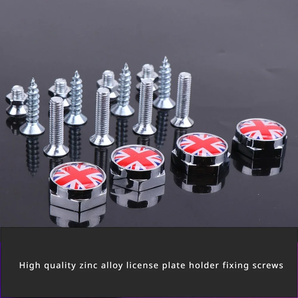 4PCS License Plate Frame Fixing Screws License Plate Frame Decoration For  Cooper One S R55 R56 F55 F56 R57 R58 R57 R58  R60