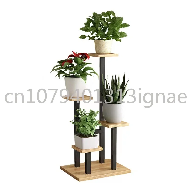 

Flower Rack Living Room Floor-Standing Balcony Rack Flowerpot Simple