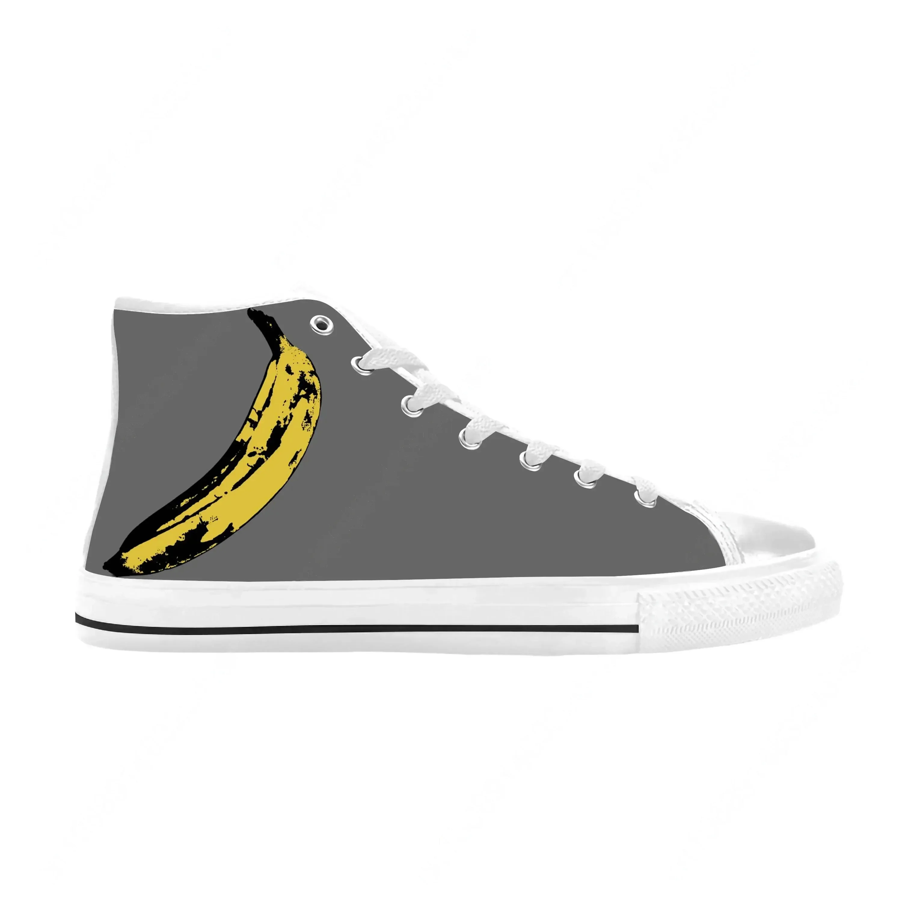 The Velvet Underground Nico Music Rock Band Funny Casual Cloth Shoes High Top Comfortable Breathable 3D Print Men Women Sneakers
