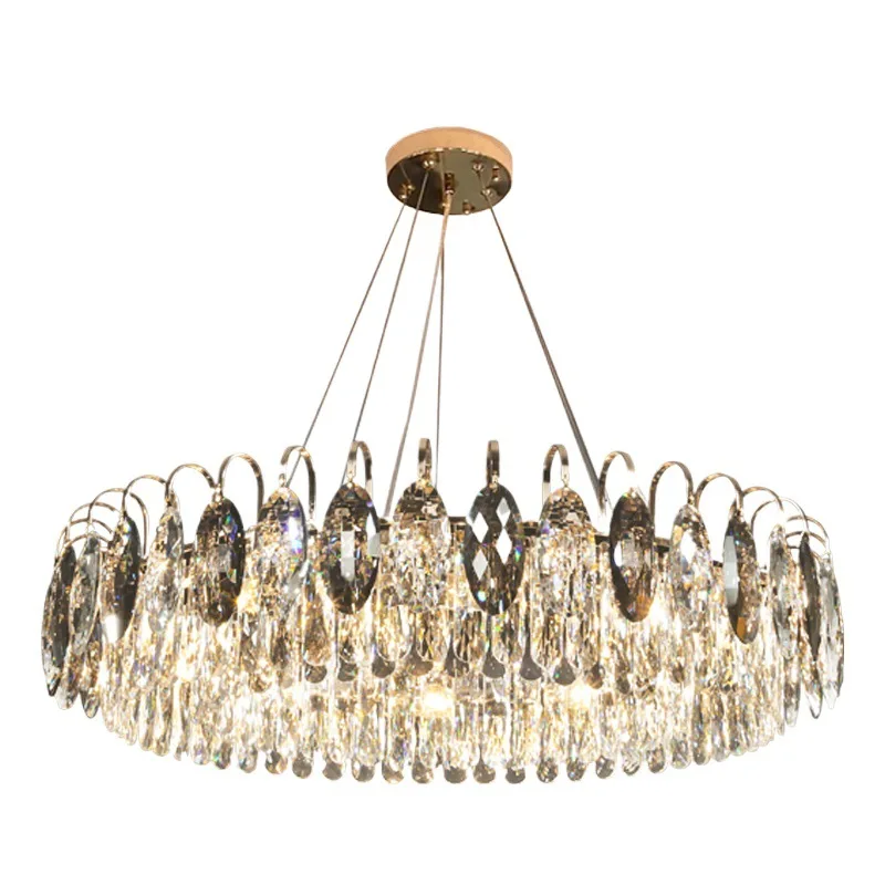 

Light luxury Nordic living room chandelier New bedroom crystal American simple atmosphere modern