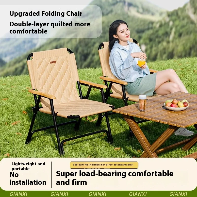 

Ultralight Kermit Folding Chair, Portable Outdoor Camping Beach Dining Chair for Picnic Fishing Travel Garden