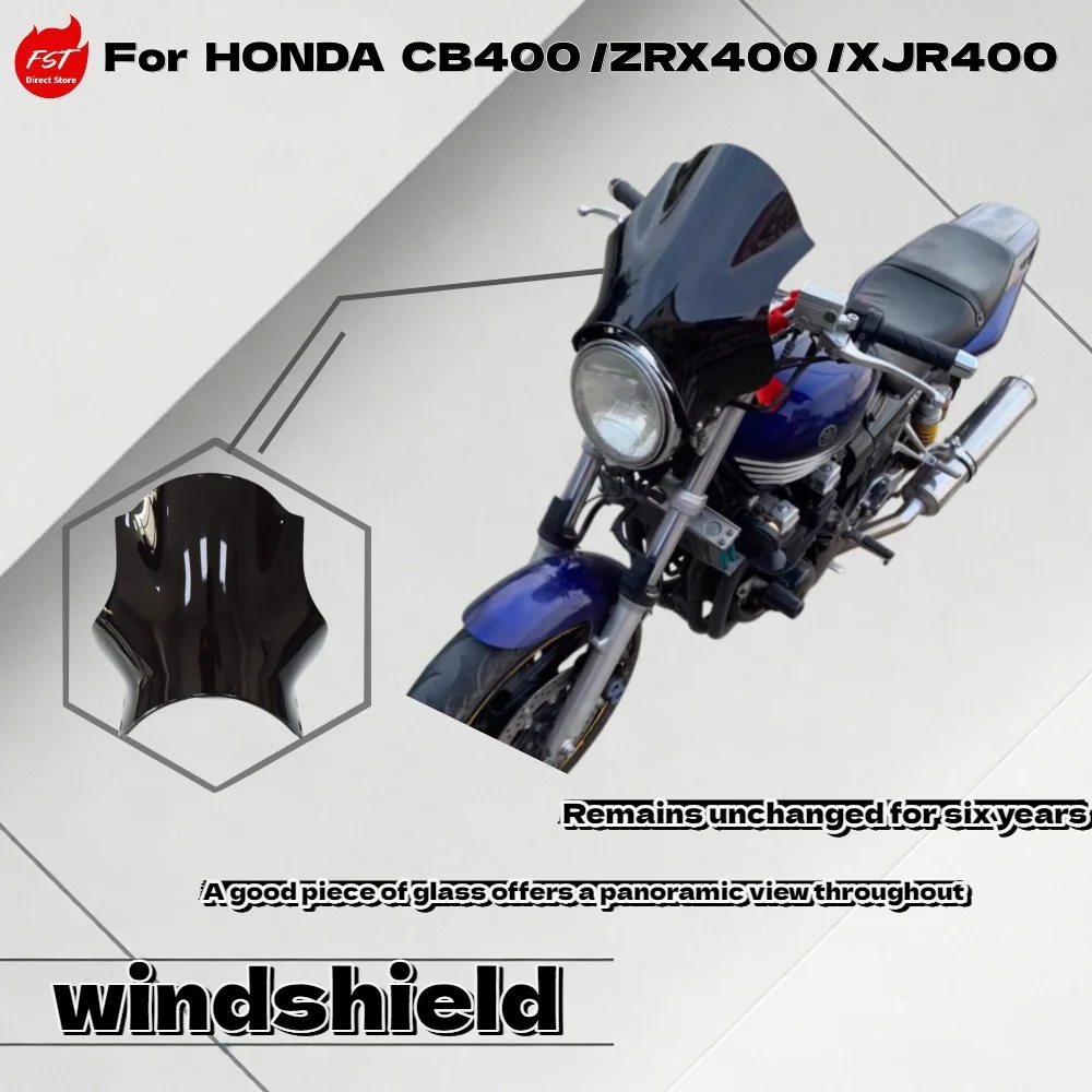 

Для мотоциклов Honda CB400, ZRX400, XJR400: комплект спортивного обтекателя с ветровым стеклом и дефлектором