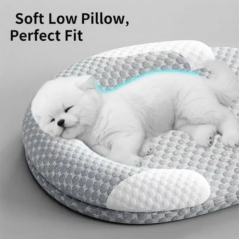 Cama refrigerante ovalada para perros y gatos – transpirable